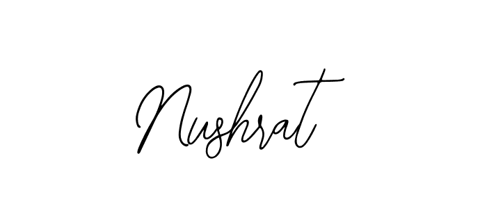 How to make Nushrat signature? Bearetta-2O07w is a professional autograph style. Create handwritten signature for Nushrat name. Nushrat signature style 12 images and pictures png