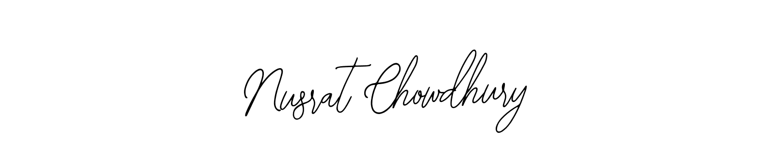 Use a signature maker to create a handwritten signature online. With this signature software, you can design (Bearetta-2O07w) your own signature for name Nusrat Chowdhury. Nusrat Chowdhury signature style 12 images and pictures png