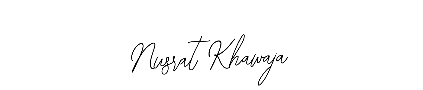 This is the best signature style for the Nusrat Khawaja name. Also you like these signature font (Bearetta-2O07w). Mix name signature. Nusrat Khawaja signature style 12 images and pictures png