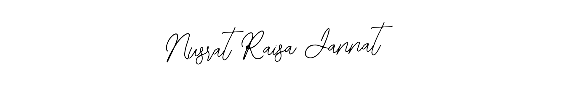 if you are searching for the best signature style for your name Nusrat Raisa Jannat. so please give up your signature search. here we have designed multiple signature styles  using Bearetta-2O07w. Nusrat Raisa Jannat signature style 12 images and pictures png