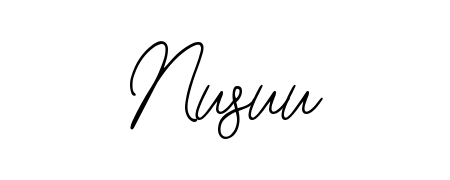 Achieve flawless digital penmanship with Nusuu name in Bearetta-2O07w font. The perfect tool for creating online signatures. Nusuu signature style 12 images and pictures png