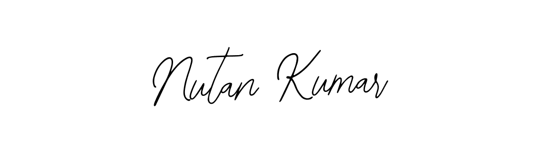 How to make Nutan Kumar name signature. Use Bearetta-2O07w style for creating short signs online. This is the latest handwritten sign. Nutan Kumar signature style 12 images and pictures png