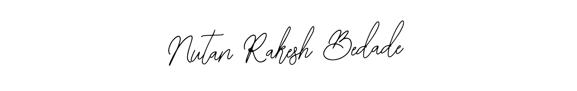 Use a signature maker to create a handwritten signature online. With this signature software, you can design (Bearetta-2O07w) your own signature for name Nutan Rakesh Bedade. Nutan Rakesh Bedade signature style 12 images and pictures png