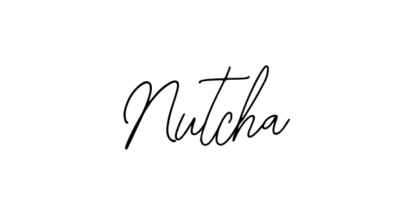 Use a signature maker to create a handwritten signature online. With this signature software, you can design (Bearetta-2O07w) your own signature for name Nutcha. Nutcha signature style 12 images and pictures png