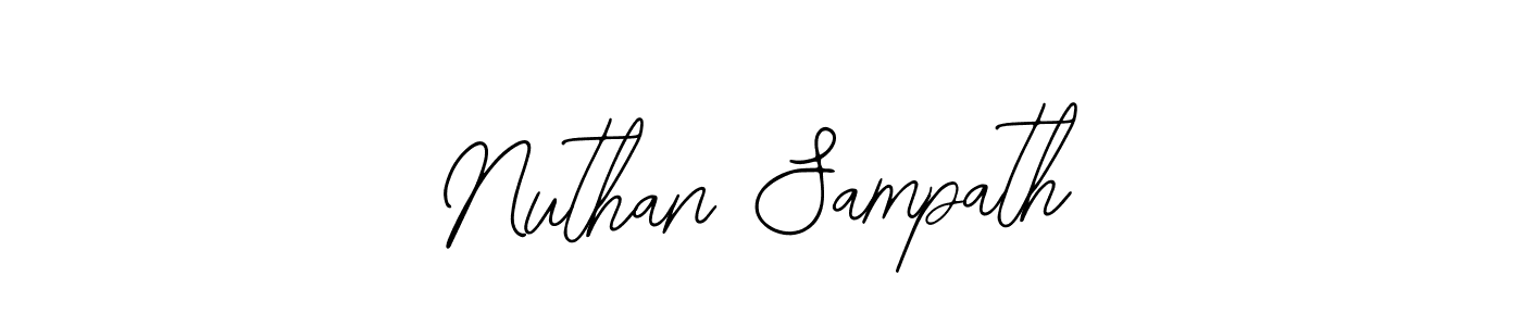 It looks lik you need a new signature style for name Nuthan Sampath. Design unique handwritten (Bearetta-2O07w) signature with our free signature maker in just a few clicks. Nuthan Sampath signature style 12 images and pictures png