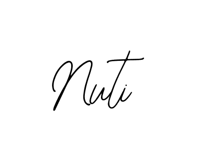 Use a signature maker to create a handwritten signature online. With this signature software, you can design (Bearetta-2O07w) your own signature for name Nuti. Nuti signature style 12 images and pictures png