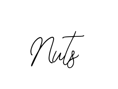 Make a beautiful signature design for name Nuts. With this signature (Bearetta-2O07w) style, you can create a handwritten signature for free. Nuts signature style 12 images and pictures png