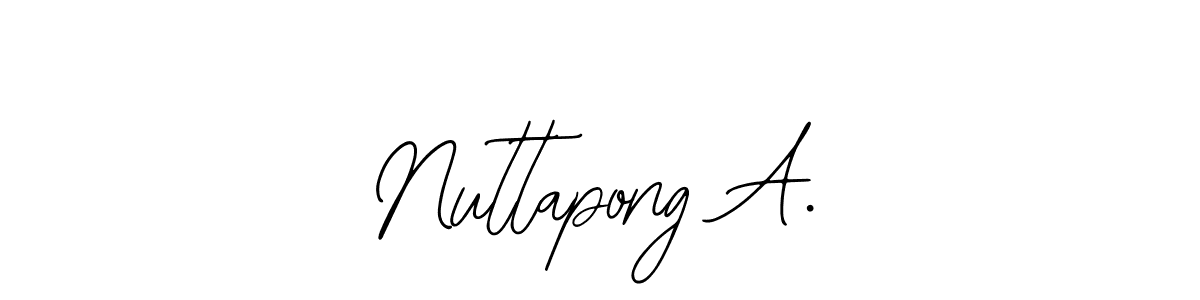 It looks lik you need a new signature style for name Nuttapong A.. Design unique handwritten (Bearetta-2O07w) signature with our free signature maker in just a few clicks. Nuttapong A. signature style 12 images and pictures png