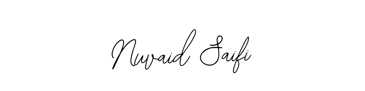 How to make Nuvaid Saifi signature? Bearetta-2O07w is a professional autograph style. Create handwritten signature for Nuvaid Saifi name. Nuvaid Saifi signature style 12 images and pictures png