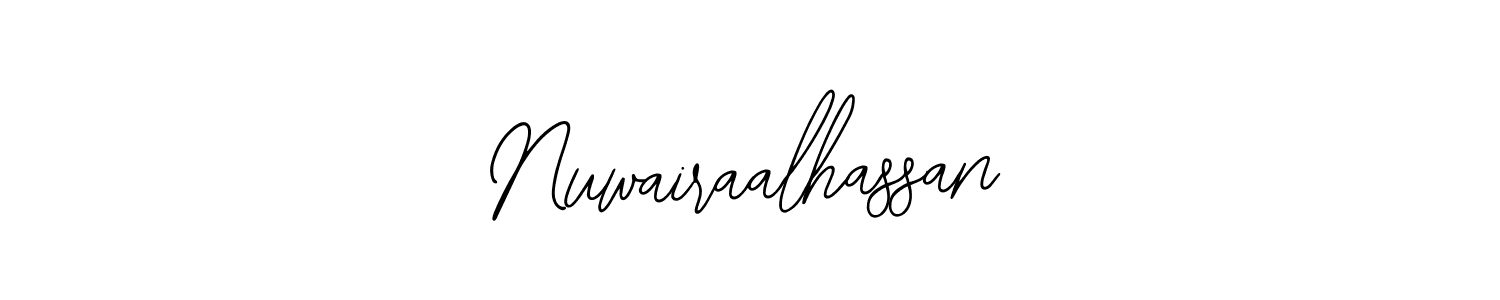 Similarly Bearetta-2O07w is the best handwritten signature design. Signature creator online .You can use it as an online autograph creator for name Nuwairaalhassan. Nuwairaalhassan signature style 12 images and pictures png