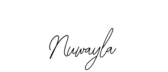 How to make Nuwayla signature? Bearetta-2O07w is a professional autograph style. Create handwritten signature for Nuwayla name. Nuwayla signature style 12 images and pictures png