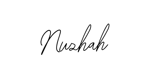 Nuzhah stylish signature style. Best Handwritten Sign (Bearetta-2O07w) for my name. Handwritten Signature Collection Ideas for my name Nuzhah. Nuzhah signature style 12 images and pictures png