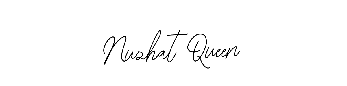 How to make Nuzhat Queen signature? Bearetta-2O07w is a professional autograph style. Create handwritten signature for Nuzhat Queen name. Nuzhat Queen signature style 12 images and pictures png