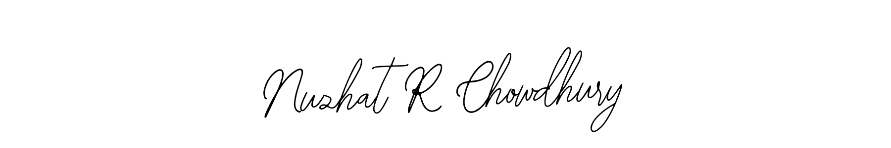 It looks lik you need a new signature style for name Nuzhat R Chowdhury. Design unique handwritten (Bearetta-2O07w) signature with our free signature maker in just a few clicks. Nuzhat R Chowdhury signature style 12 images and pictures png