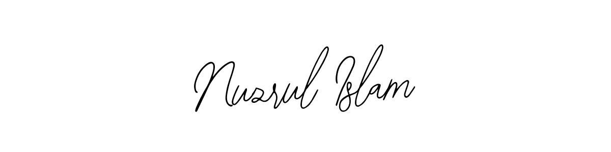 How to make Nuzrul Islam name signature. Use Bearetta-2O07w style for creating short signs online. This is the latest handwritten sign. Nuzrul Islam signature style 12 images and pictures png