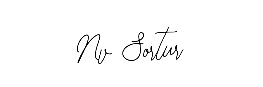 if you are searching for the best signature style for your name Nv Sortur. so please give up your signature search. here we have designed multiple signature styles  using Bearetta-2O07w. Nv Sortur signature style 12 images and pictures png