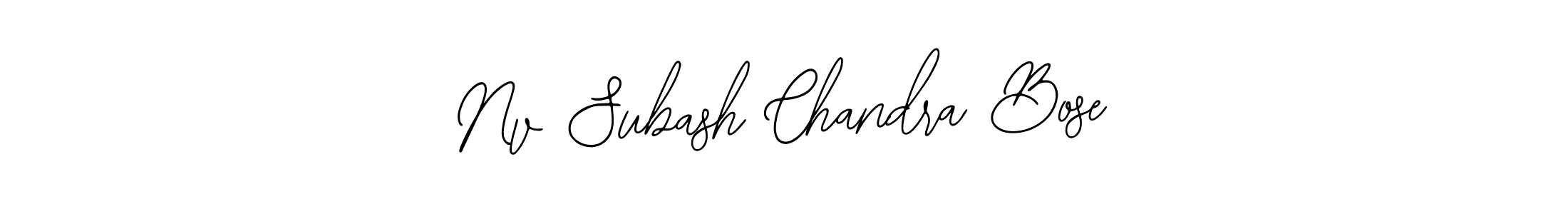 Similarly Bearetta-2O07w is the best handwritten signature design. Signature creator online .You can use it as an online autograph creator for name Nv Subash Chandra Bose. Nv Subash Chandra Bose signature style 12 images and pictures png
