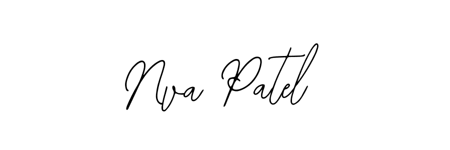 How to make Nva Patel name signature. Use Bearetta-2O07w style for creating short signs online. This is the latest handwritten sign. Nva Patel signature style 12 images and pictures png