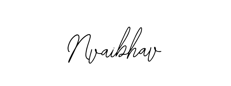 How to make Nvaibhav name signature. Use Bearetta-2O07w style for creating short signs online. This is the latest handwritten sign. Nvaibhav signature style 12 images and pictures png