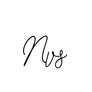 How to make Nvs name signature. Use Bearetta-2O07w style for creating short signs online. This is the latest handwritten sign. Nvs signature style 12 images and pictures png
