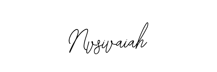 How to make Nvsivaiah signature? Bearetta-2O07w is a professional autograph style. Create handwritten signature for Nvsivaiah name. Nvsivaiah signature style 12 images and pictures png