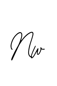 How to make Nw signature? Bearetta-2O07w is a professional autograph style. Create handwritten signature for Nw name. Nw signature style 12 images and pictures png