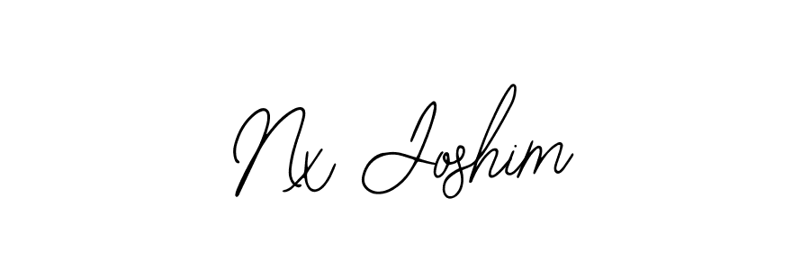 Similarly Bearetta-2O07w is the best handwritten signature design. Signature creator online .You can use it as an online autograph creator for name Nx Joshim. Nx Joshim signature style 12 images and pictures png