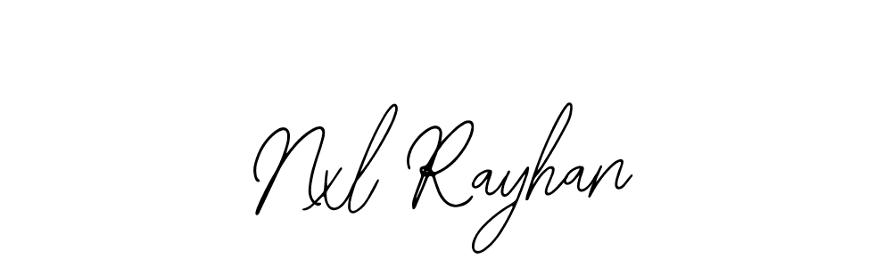 Design your own signature with our free online signature maker. With this signature software, you can create a handwritten (Bearetta-2O07w) signature for name Nxl Rayhan. Nxl Rayhan signature style 12 images and pictures png