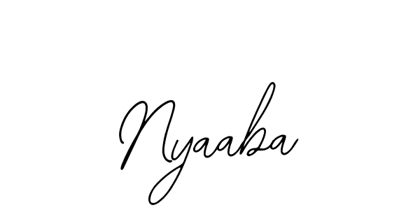 The best way (Bearetta-2O07w) to make a short signature is to pick only two or three words in your name. The name Nyaaba include a total of six letters. For converting this name. Nyaaba signature style 12 images and pictures png