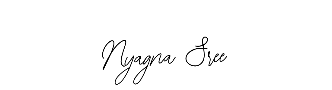 Bearetta-2O07w is a professional signature style that is perfect for those who want to add a touch of class to their signature. It is also a great choice for those who want to make their signature more unique. Get Nyagna Sree name to fancy signature for free. Nyagna Sree signature style 12 images and pictures png