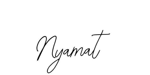 You should practise on your own different ways (Bearetta-2O07w) to write your name (Nyamat) in signature. don't let someone else do it for you. Nyamat signature style 12 images and pictures png