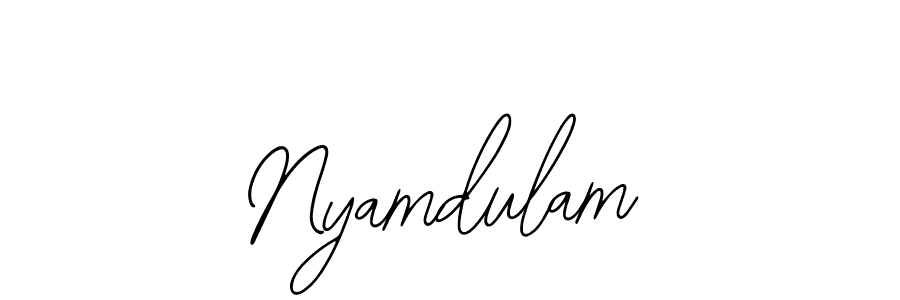 How to Draw Nyamdulam signature style? Bearetta-2O07w is a latest design signature styles for name Nyamdulam. Nyamdulam signature style 12 images and pictures png