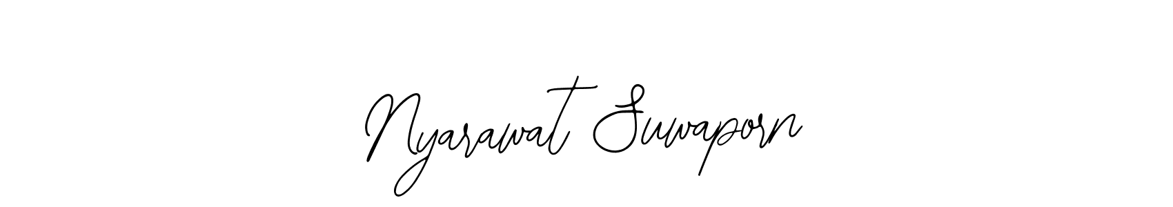 See photos of Nyarawat Suwaporn official signature by Spectra . Check more albums & portfolios. Read reviews & check more about Bearetta-2O07w font. Nyarawat Suwaporn signature style 12 images and pictures png