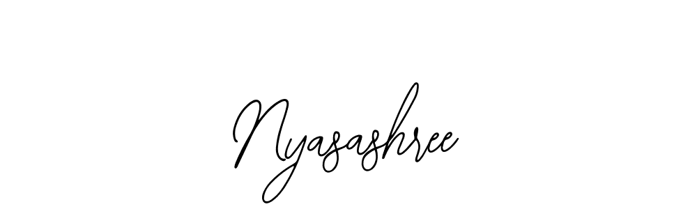 Make a beautiful signature design for name Nyasashree. With this signature (Bearetta-2O07w) style, you can create a handwritten signature for free. Nyasashree signature style 12 images and pictures png