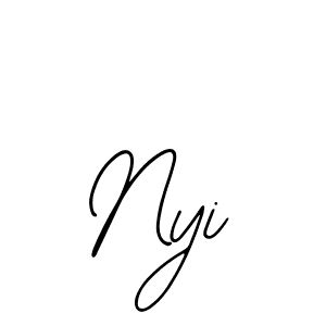 Nyi stylish signature style. Best Handwritten Sign (Bearetta-2O07w) for my name. Handwritten Signature Collection Ideas for my name Nyi. Nyi signature style 12 images and pictures png