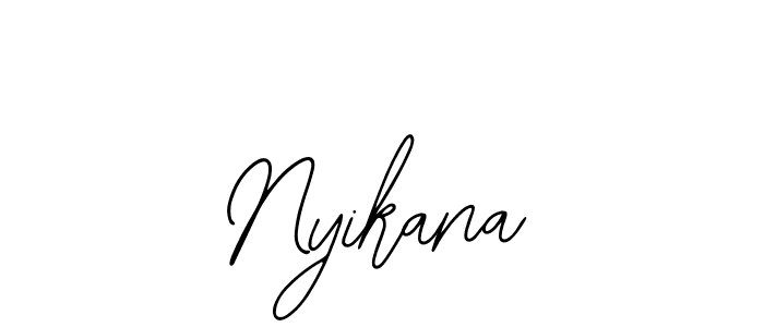 Create a beautiful signature design for name Nyikana. With this signature (Bearetta-2O07w) fonts, you can make a handwritten signature for free. Nyikana signature style 12 images and pictures png