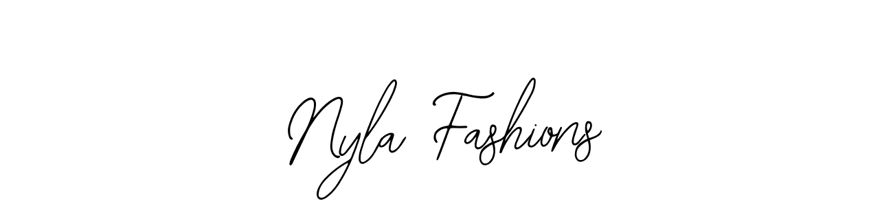 See photos of Nyla Fashions official signature by Spectra . Check more albums & portfolios. Read reviews & check more about Bearetta-2O07w font. Nyla Fashions signature style 12 images and pictures png