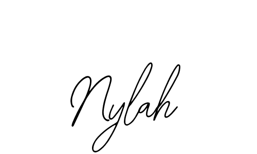 Create a beautiful signature design for name Nylah. With this signature (Bearetta-2O07w) fonts, you can make a handwritten signature for free. Nylah signature style 12 images and pictures png