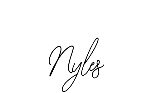 Create a beautiful signature design for name Nyles. With this signature (Bearetta-2O07w) fonts, you can make a handwritten signature for free. Nyles signature style 12 images and pictures png