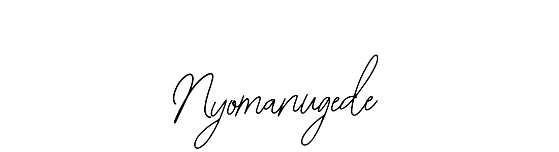 How to Draw Nyomanugede signature style? Bearetta-2O07w is a latest design signature styles for name Nyomanugede. Nyomanugede signature style 12 images and pictures png