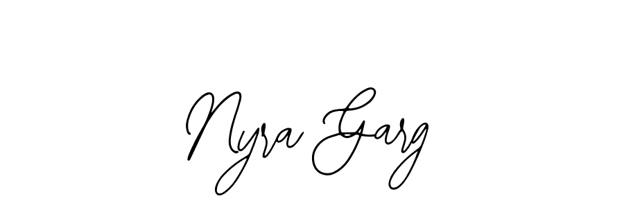 Make a beautiful signature design for name Nyra Garg. With this signature (Bearetta-2O07w) style, you can create a handwritten signature for free. Nyra Garg signature style 12 images and pictures png