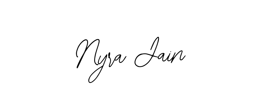 Similarly Bearetta-2O07w is the best handwritten signature design. Signature creator online .You can use it as an online autograph creator for name Nyra Jain. Nyra Jain signature style 12 images and pictures png