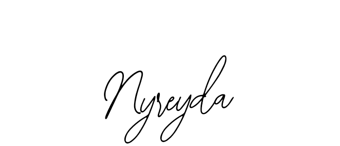Make a beautiful signature design for name Nyreyda. With this signature (Bearetta-2O07w) style, you can create a handwritten signature for free. Nyreyda signature style 12 images and pictures png