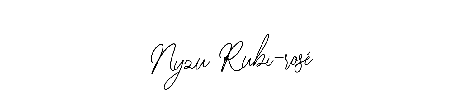 See photos of Nyzu Rubi-rosé official signature by Spectra . Check more albums & portfolios. Read reviews & check more about Bearetta-2O07w font. Nyzu Rubi-rosé signature style 12 images and pictures png