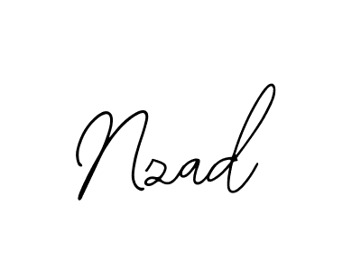 How to make Nzad signature? Bearetta-2O07w is a professional autograph style. Create handwritten signature for Nzad name. Nzad signature style 12 images and pictures png