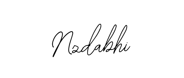 How to Draw Nzdabhi signature style? Bearetta-2O07w is a latest design signature styles for name Nzdabhi. Nzdabhi signature style 12 images and pictures png
