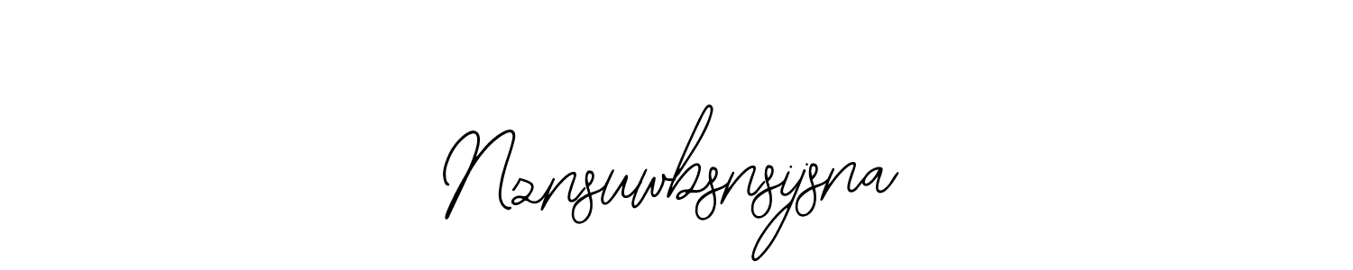 The best way (Bearetta-2O07w) to make a short signature is to pick only two or three words in your name. The name Nznsuwbsnsijsna include a total of six letters. For converting this name. Nznsuwbsnsijsna signature style 12 images and pictures png