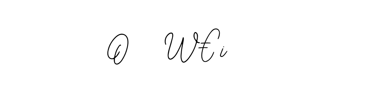 Also we have O   W€i    name is the best signature style. Create professional handwritten signature collection using Bearetta-2O07w autograph style. O   W€i    signature style 12 images and pictures png