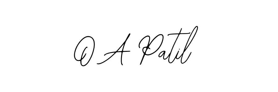 Create a beautiful signature design for name O A Patil. With this signature (Bearetta-2O07w) fonts, you can make a handwritten signature for free. O A Patil signature style 12 images and pictures png