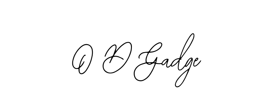 You should practise on your own different ways (Bearetta-2O07w) to write your name (O D Gadge) in signature. don't let someone else do it for you. O D Gadge signature style 12 images and pictures png